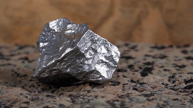 Raw Sample of Zinc Ore in Its Natural Mineral State