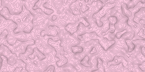 Decorative abstract mapping background with elevation line contour textures