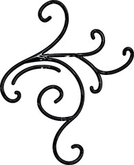 Swirl Flourish Decorative Design Element