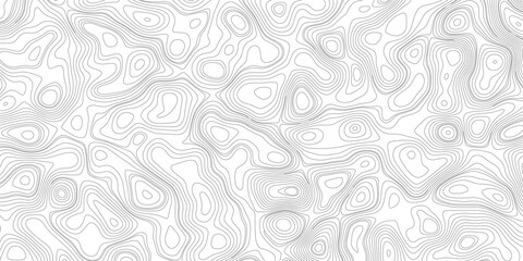 Mapping abstract illustration with irregular organic contour line flow design