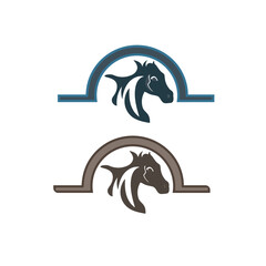 Equine Elegance Minimalist Horse Head Logos.