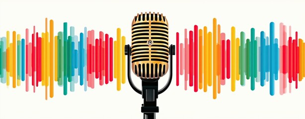 Obraz premium AI Voice Generate lifestyle concept