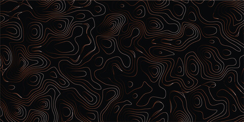 Elevation style contour lines forming abstract seamless terrain design