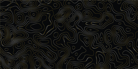 Background with abstract organic contour wave patterns in mapping style