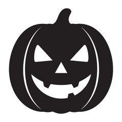 Scary Halloween Pumpkin Jack-o’-lantern Silhouette