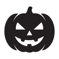 Scary Halloween Pumpkin Jack-o’-lantern Silhouette