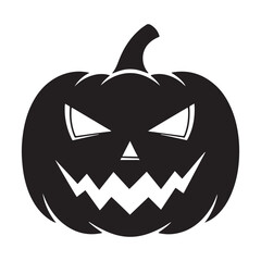 Scary Halloween Pumpkin Jack-o’-lantern Silhouette