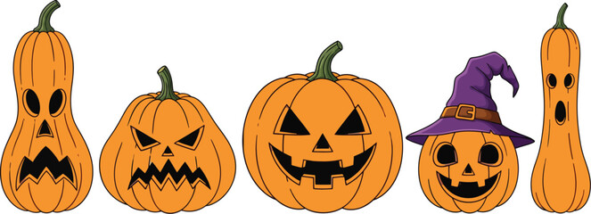 Halloween pumpkins jack o lanterns scary pumpkin carving designs
