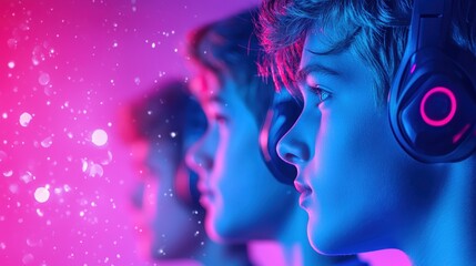 Wireless Teen gaming with wireless controllers, fully immersed in gameplay.