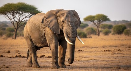 Fototapeta premium African Elephant on the Savanna.