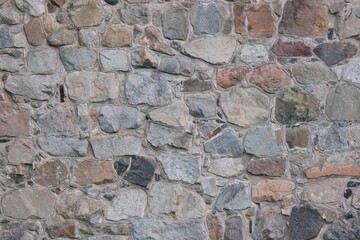 Stonework of the old castle wall