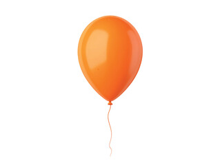 orange balloon isolated on transparent White background png
