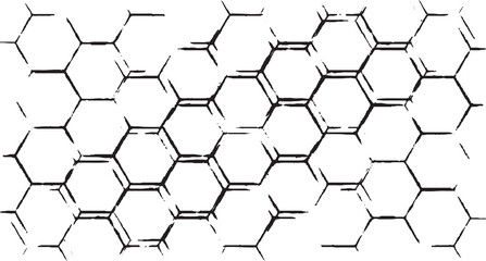 abstract background with hexagons