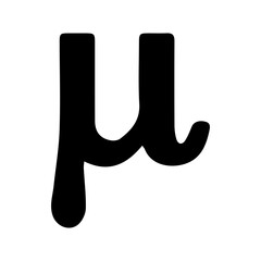 Greek letter Mu icon