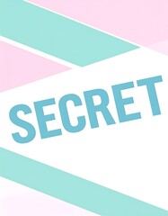 Pastel geometric background with the word 