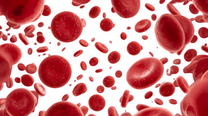 Fototapeta premium red blood cells flowing through vein