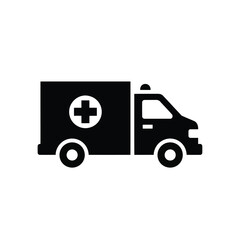 Vector illustration of ambulance icon for emergency medical service