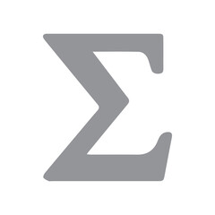 Greek letter sigma icon