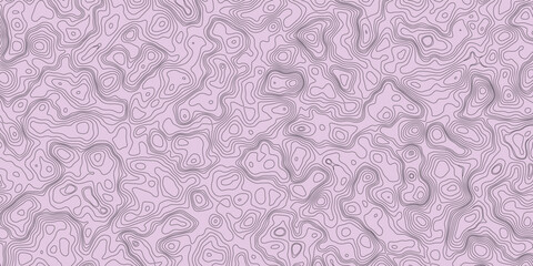 Fototapeta premium Organic topography-inspired vector art in abstract style with intricate line details