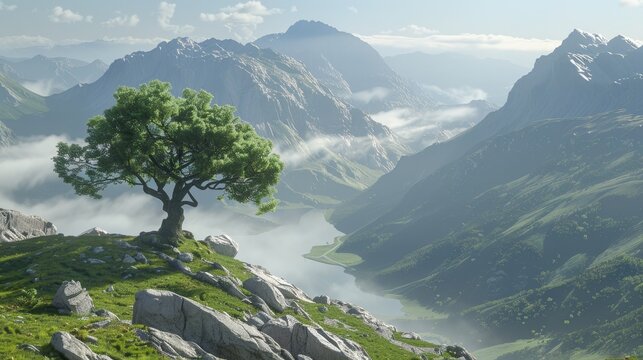 Exploring the vibrant world of ai generated nature art  a creative fusion of technology and nature