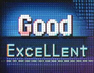 Fototapeta premium Pixelated words 