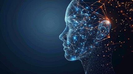 Innovative abstract representation of ideas and growth in generative artificial intelligence