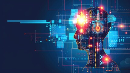 Innovative abstract representation of ideas and growth through generative artificial intelligence