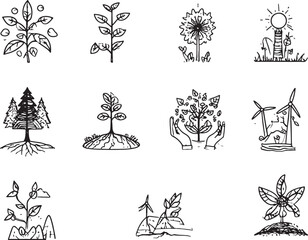 Abstract geometric shapes with bold color accents and a striking silhouette design