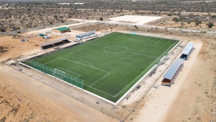 Palapye Sports complex near Morupule in Central Botswana, Africa