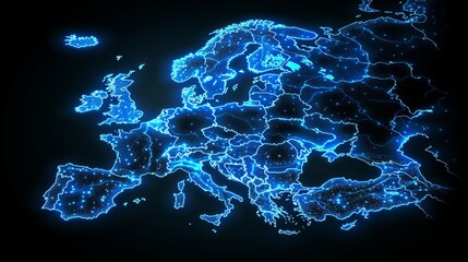 Digital mapping of the eu network for data and business exchange across western europe