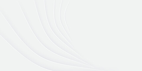 Abstract white and gray color, modern design stripes background with geometric round shape. abstract background.