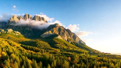 panorama of the mountains