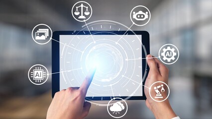 AI Assistant Brain Processor with LLM Technology, Big Data, Machine Learning, Generative AI for Business Support, Future Agentic AI Technology and Artificial Intelligence Prompt Engineering. Spire