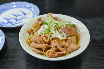 モツの白みそ煮込み　