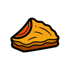 Arabic dessert baklava illustration doodle art