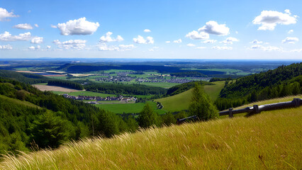 panoramic view of the mountains