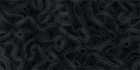 Modern mapping illustration background with organic elevation lines