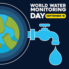 celebrating World Water Day, World water day background illustration. Flat world water day illustration. Water day web banner background