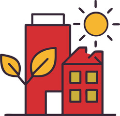 Sustainable urban living with green buildings and solar energy