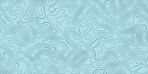 Abstract elevation contour mapping illustration with modern irregular flow