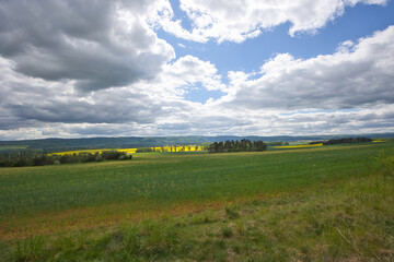 Landscape near the town of Quedlinburg in Saxony-Anhalt, Germany.