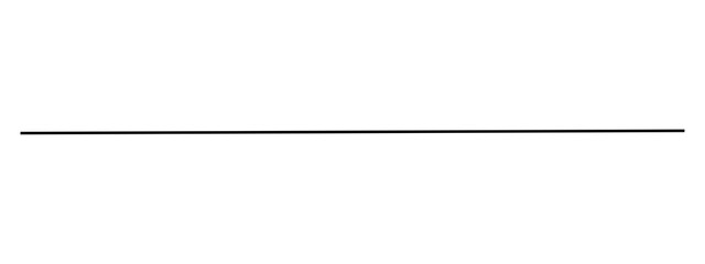 Divider straight black horizontal line isolated on background