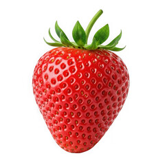 Fresh red strawberry isolated on transparent background transparent background
