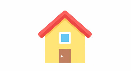 toy house isolated on white