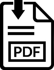 PDF file format icons . PDF file download symbols. Format for texts, images, vector images, videos, interactive forms, Vector illustration !