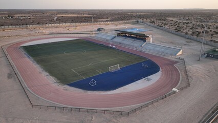 Letlhakane Sports Complex located in Central Botswana, Africa