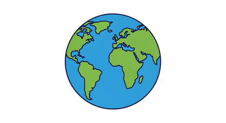 Naklejka premium earth globe icon