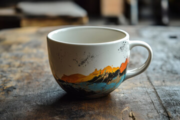 Professional coffee machine pouring steaming coffee into cup in cafe