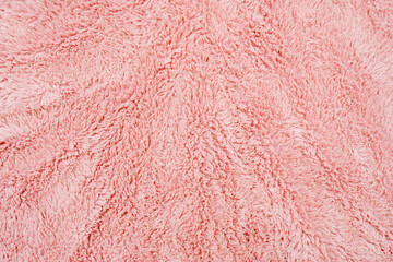 Fabric background, pink fur, texture material