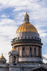 Fototapeta premium St. Isaac's Cathedral in St. Petersburg on a summer day. Russia. St. Petersburg, August 15, 2025.